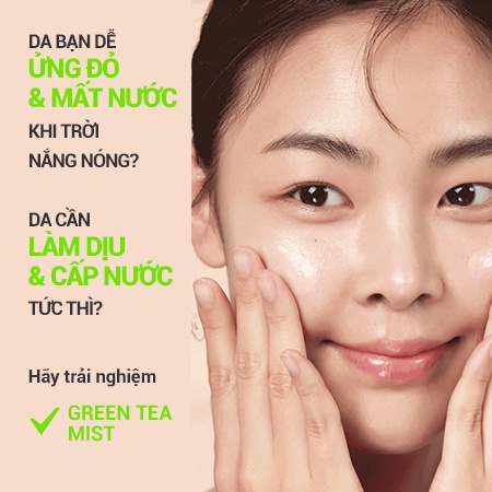 Xịt Khoáng Dưỡng Ẩm Innisfree Trà Xanh Cấp Nước Dưỡng Ẩm Green Tea Mist 50ml - Khongcoson