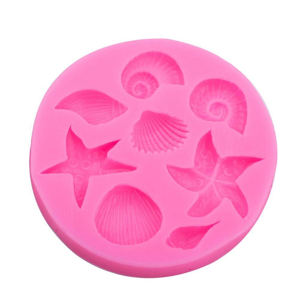 YIYU Khuôn Silicon Làm Bánh Hình Vỏ Sò 3D Sáng Tạo