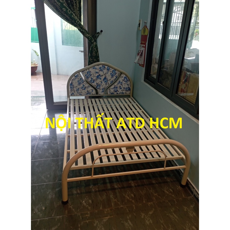 Giường sắt giá rẻ đơn giản cho gia đình 80cm, 1m,1m2,1M4,1m6,1m8 hcm bình dương