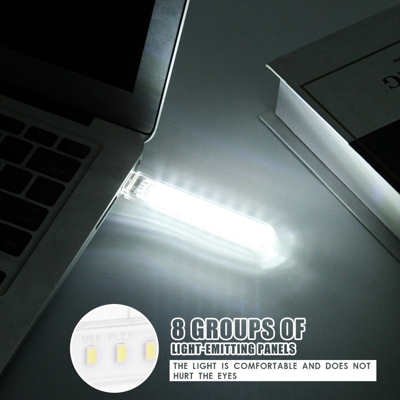 Đèn Led 3 Bóng Khẩn Cấp Tiết Kiệm Năng Lượng Kèm Cáp Sạc USB Tiện Dụng Cho Bé