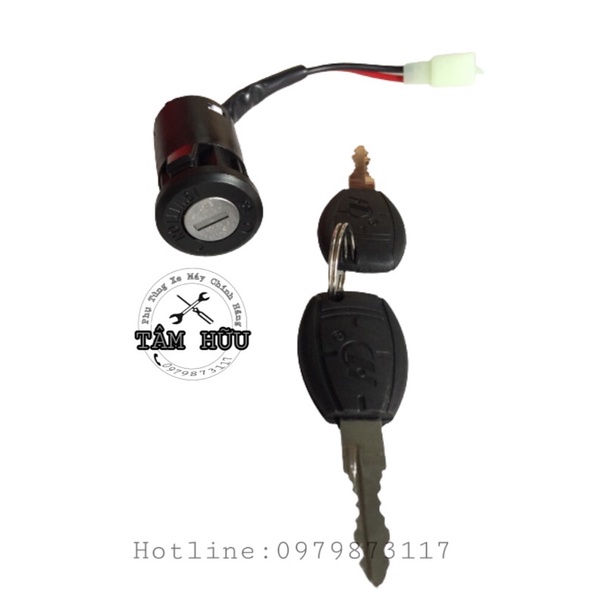 Bộ ổ khóa + chìa cho xe điện, xe máy điện M133