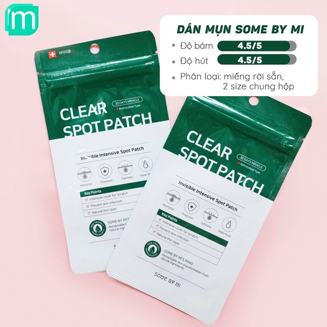 Miếng Dán Mụn Some By Mi 18 Miếng Clear Spot Patch
