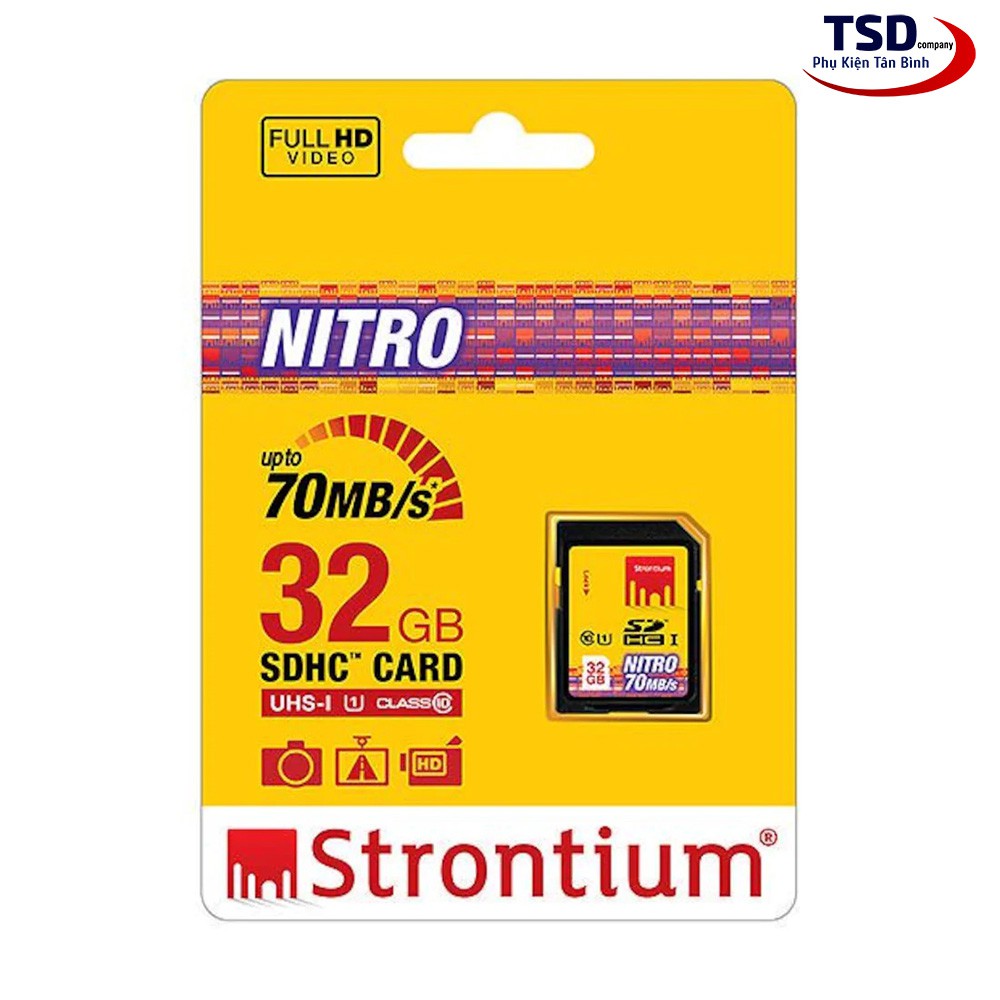 Thẻ nhớ SD Strontium 32GB chính hãng bản Nitro 466X