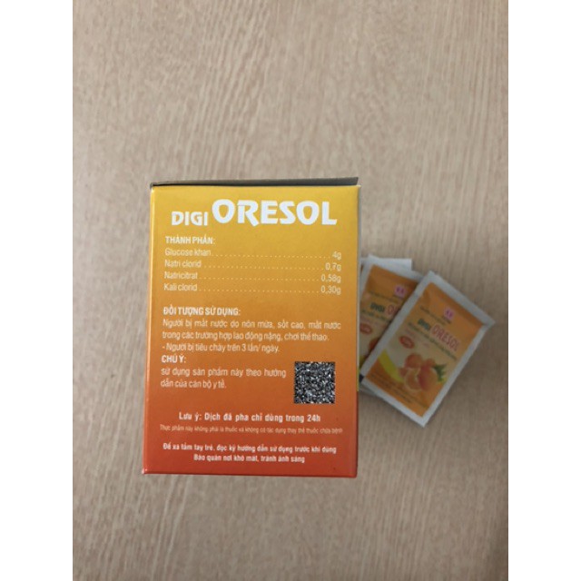 ORESOL (bù nước và điện giải)  vị cam bổ sung năng lượng