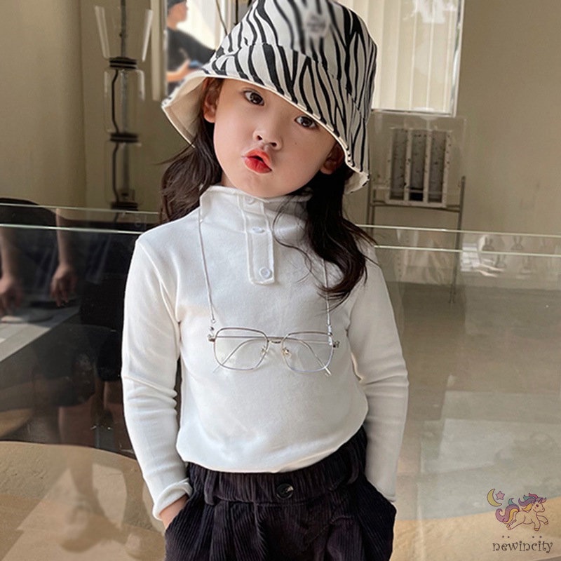 Áo thun tay dài thời trang thu đông phong cách Hàn Quốc cho bé gái