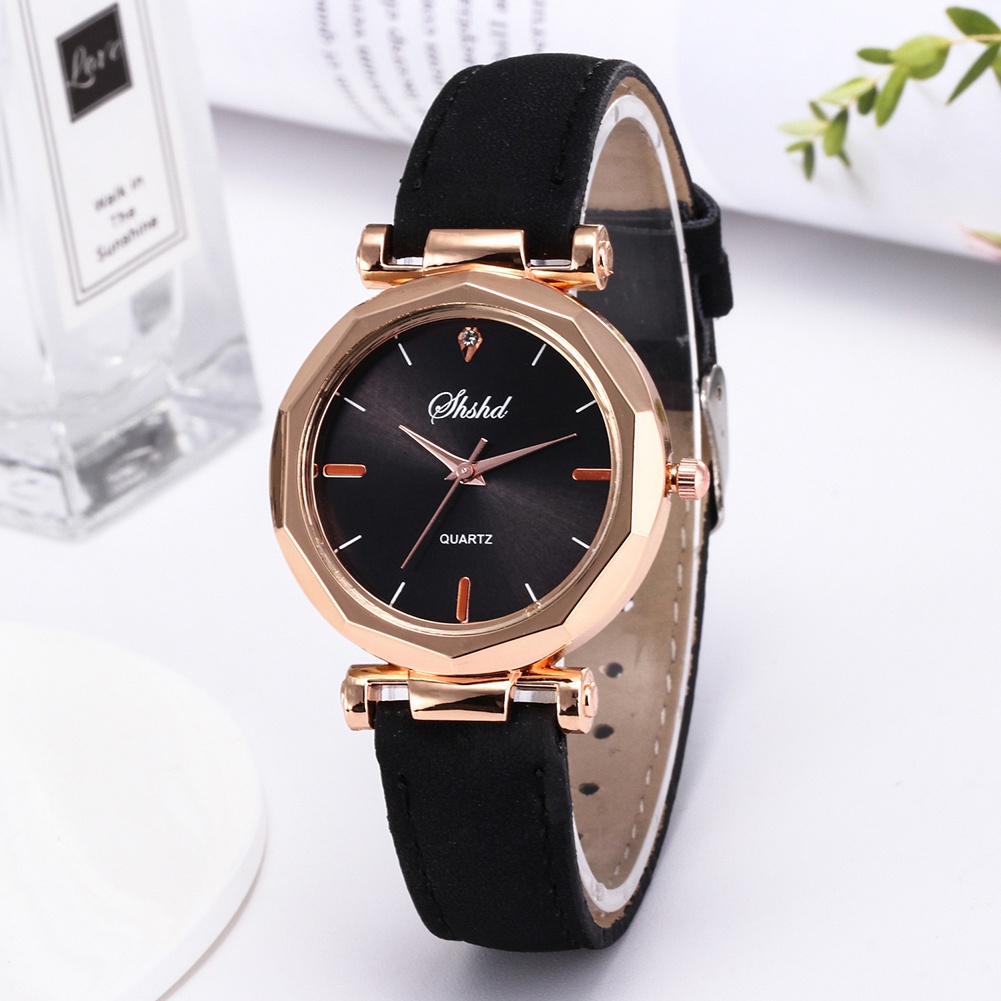 Đồng Hồ Dây Giả Da ĐíNh Đá ThờI Trang Cho Nữ