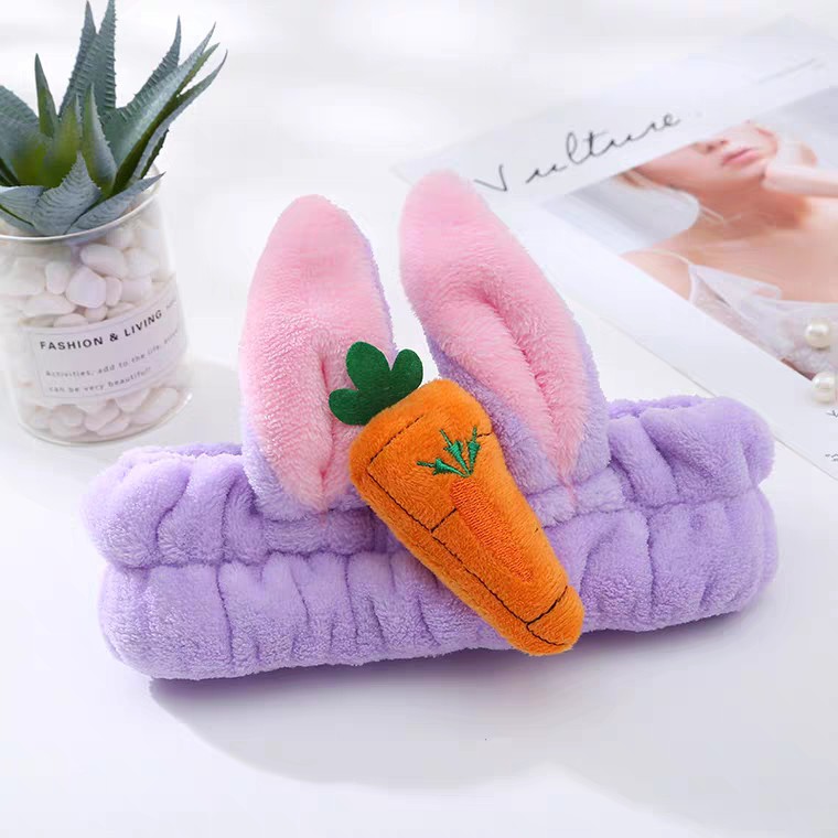 Băng đô vải tai thỏ cà rốt