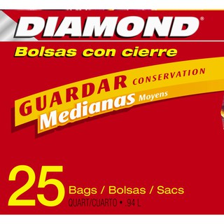 Túi Zip Đựng Thực Phẩm Diamond - Size Vừa