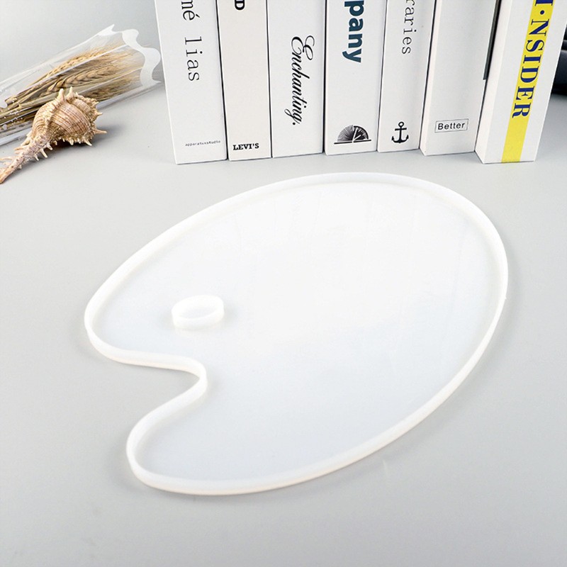 Khuôn Silicone Làm Màu Nước Hình Oval 10x8 Inch