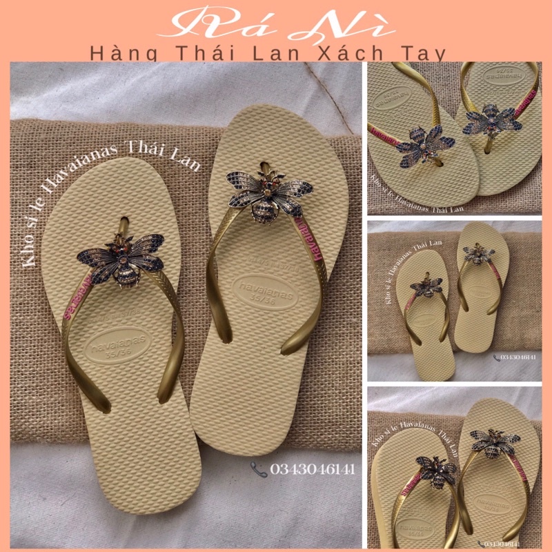 Dép Havaianas Nữ Gắn Charm