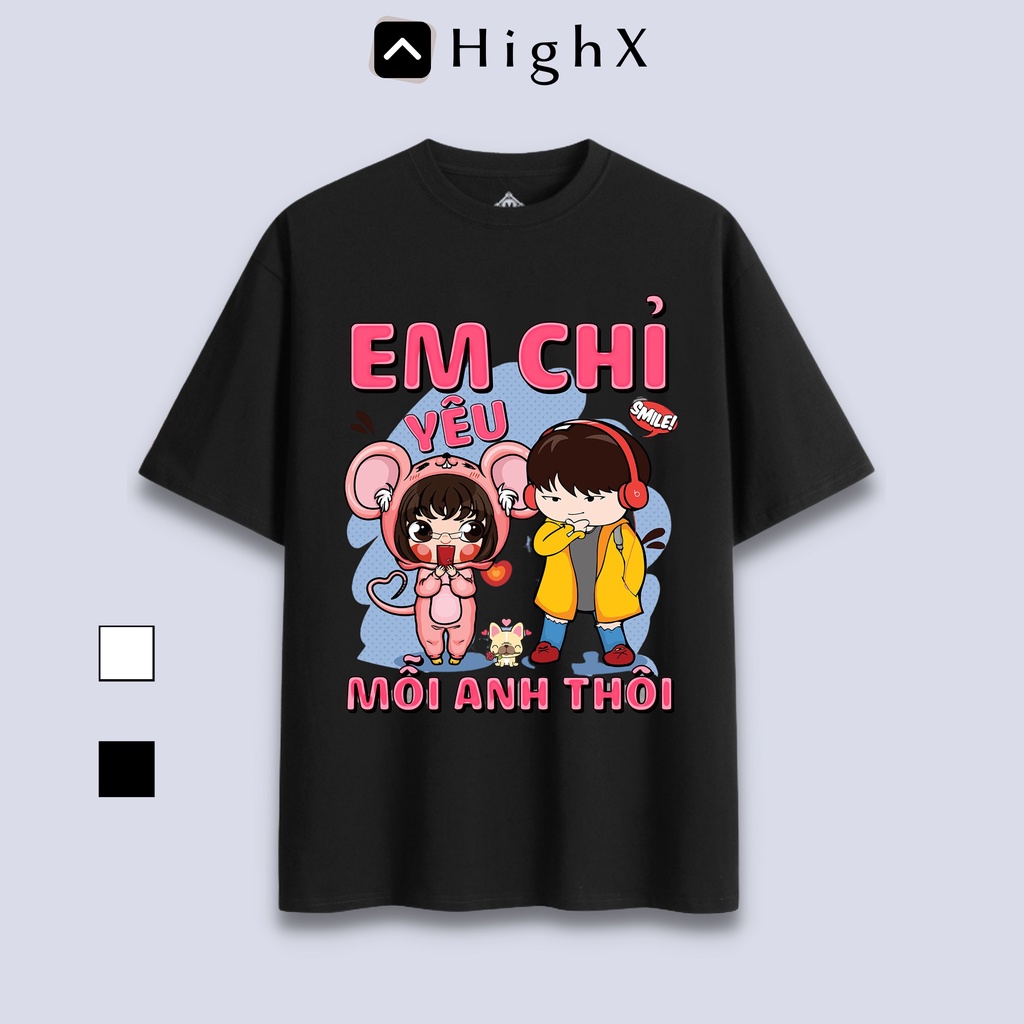 Áo Thun Cặp Đôi Nam Nữ Đồng Phục Chất Cotton Thoáng mát thấm hút mồ hôi, áo phông In theo yêu cầu