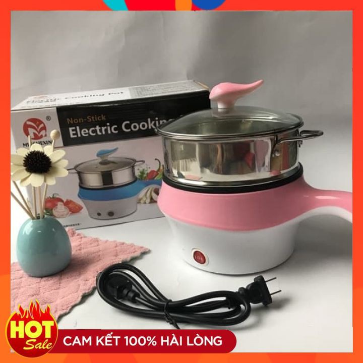 [XẢ KHO] Nồi Lẩu Mini 2 tầng Chống Dính Kèm Xửng Hấp Đa Năng ( Nấu, Lẩu, Chiên, Xào,...) | BigBuy360 - bigbuy360.vn