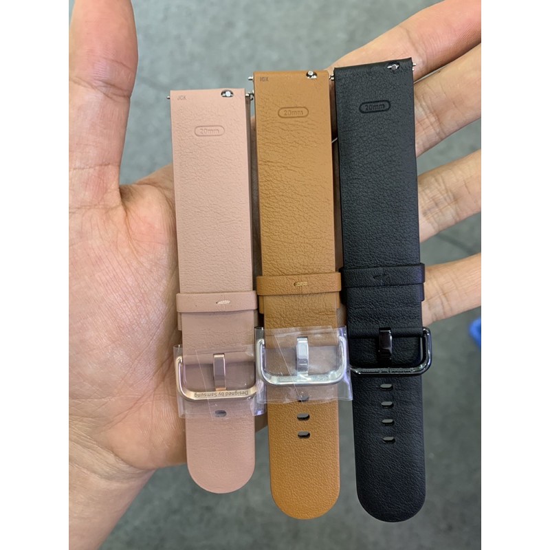 Dây da chính hãng Samsung size 20mm (dây theo máy Galaxy Watch Active 2)