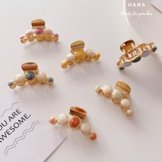 Kẹp cua kim loại đính hạt màu đẹp size mini 4.5cm