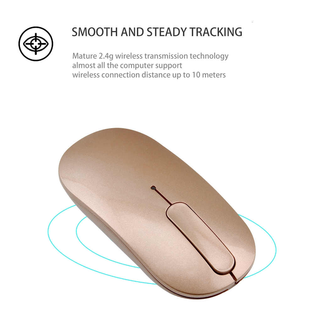 CHUYI Wireless chuột Bluetooth 4.0 Mouse Rechargeable Silent Optical Gaming Ultra-thin 1600 DPI Computer Office Laptop