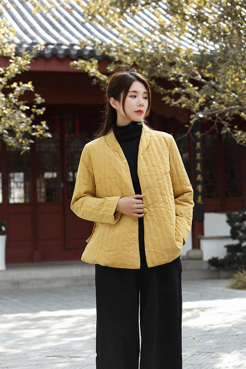 Áo Khoác Cotton Họa Tiết Sọc Dọc 3 Màu Giữ Ấm Mùa Đông | BigBuy360 - bigbuy360.vn
