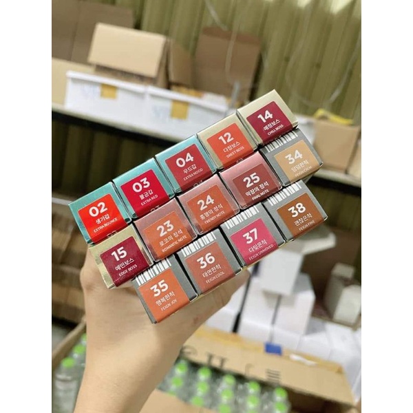 SON KEM LÌ BBIA LAST VELVET LIP TINT VER 1-8