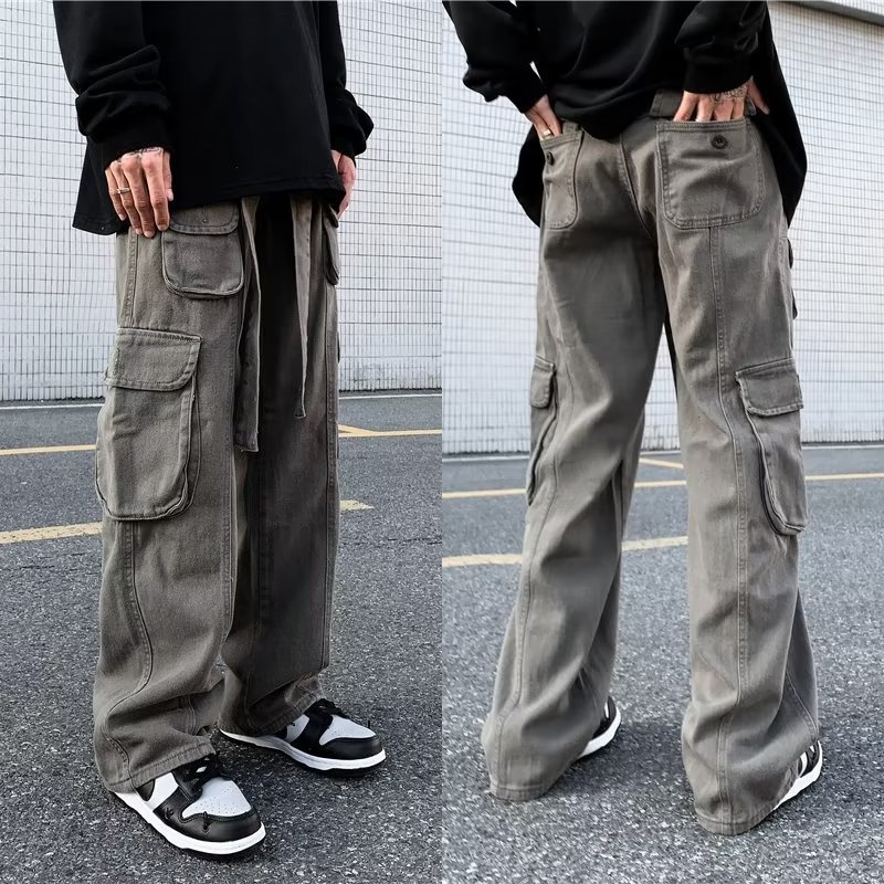 Quần Dài Ống Rộng Phong Cách Hip Hop Cá Tính Cho Nam