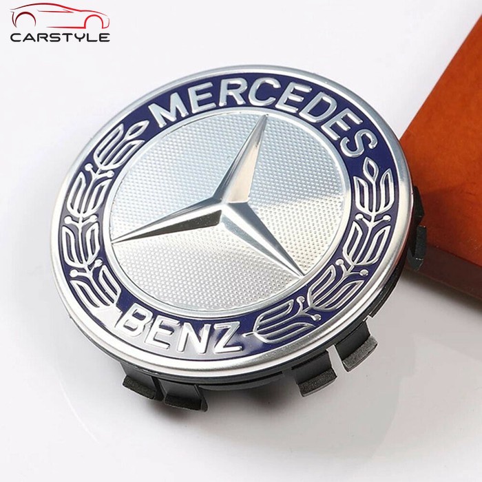 Bộ 4 nắp chụp mâm bánh xe 75mm cho xe hơi Mercedes-Benz w205 w204 w213 w177 w212