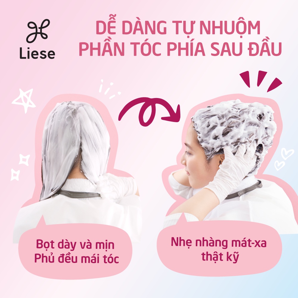 Thuốc Nhuộm Tóc Dạng Bọt Liese Prettia 108ml