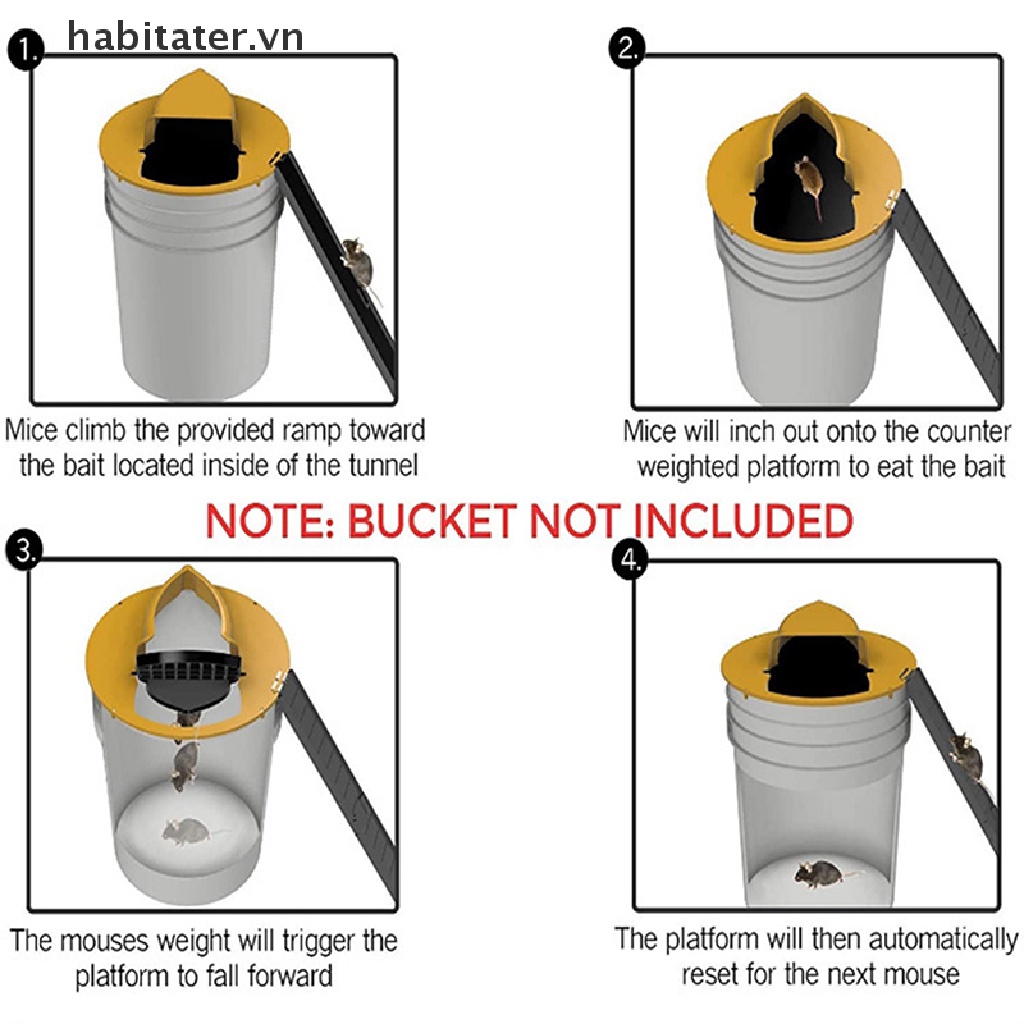 Bẫy Chuột Thông Minh Bằng Nhựa Có Thể Tái Sử Dụng