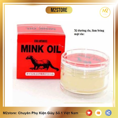 Mỡ chồn bảo dưỡng bóng đồ da Mink Oil cho áo da, giày da, túi ví da (XDG64-E2)