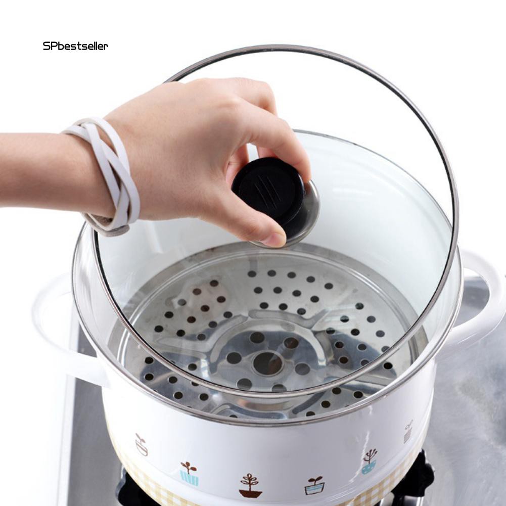 5 tay nắm nắp nồi thủy tinh bằng thép không gỉ + nhựa kích thước 5cm x 3cm x 4cm