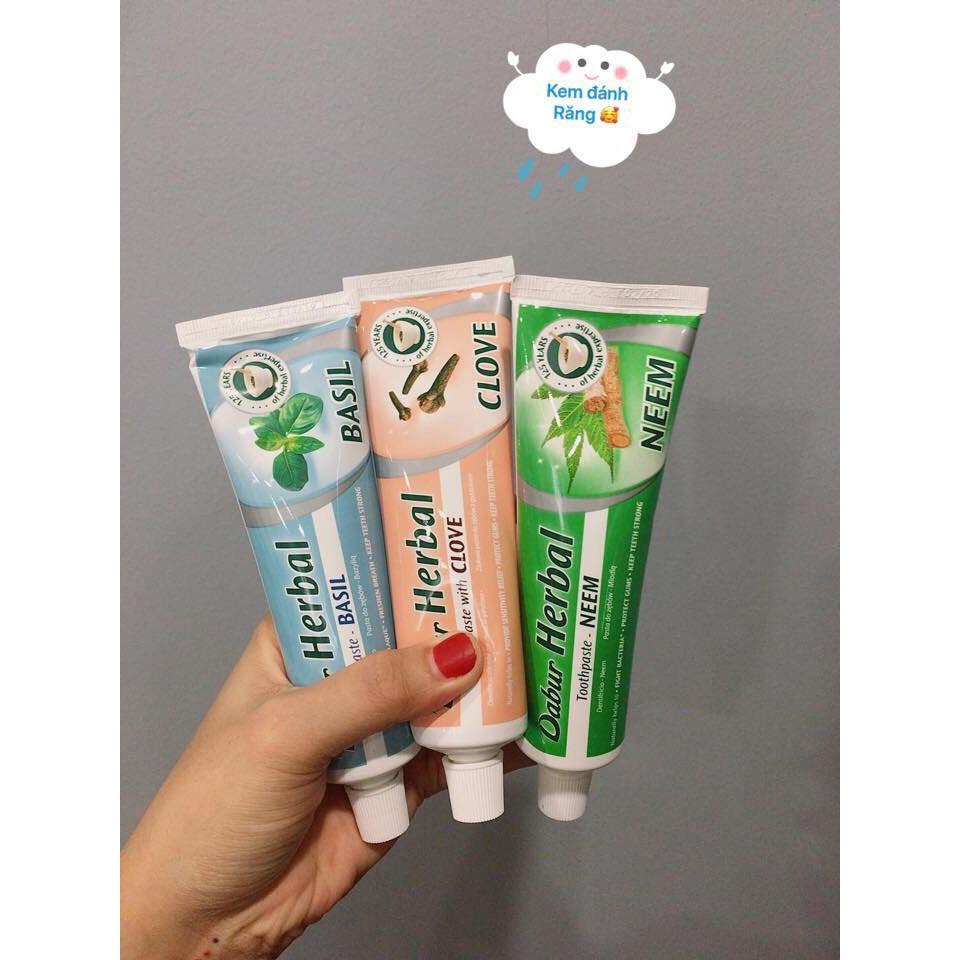 Kem đánh răng thảo dược Dabur trắng răng thơm miệng ngừa mảng bám