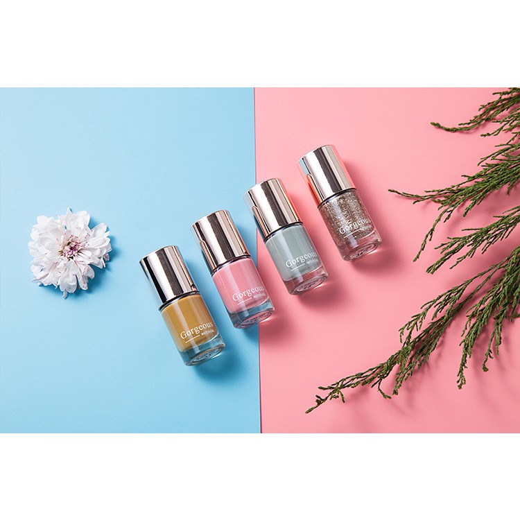 Nước Sơn Móng Tay Gorgeous Water Gel Mau Khô Không Mùi F1