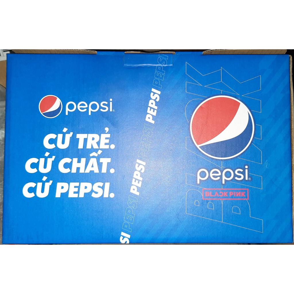 [PHIÊN BẢN GIỚI HẠN CỦA PEPSI X BLACKPINK] Hộp 4 lon Pepsi đủ 4 nhân vật có chữ ký