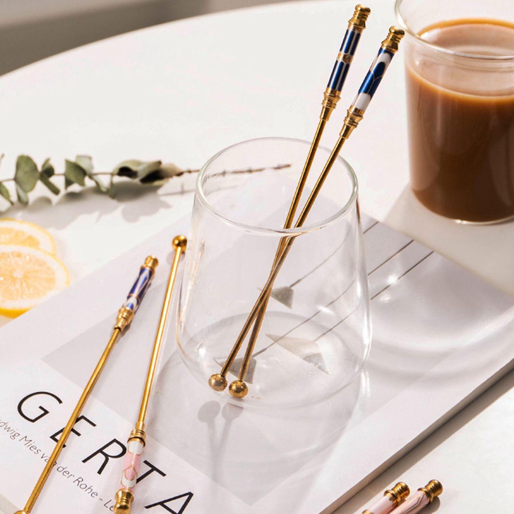 YIYU Cây Khuấy Cocktail Bằng Gốm Thanh Lịch Trang Trí Nhà Cửa