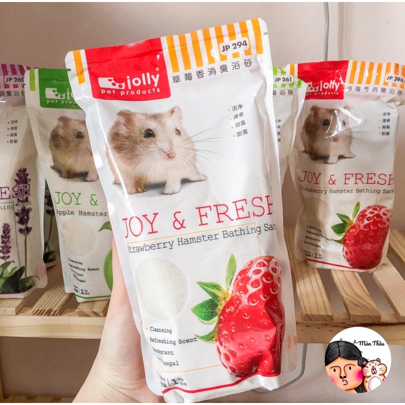 Cát tắm Jolly bịch 1kg dành cho Hamster