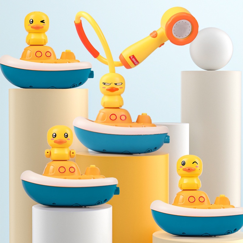 Đồ chơi nhà tắm cho bé đàn vịt cướp biển phun nước 4 trong 1 siêu dễ thương