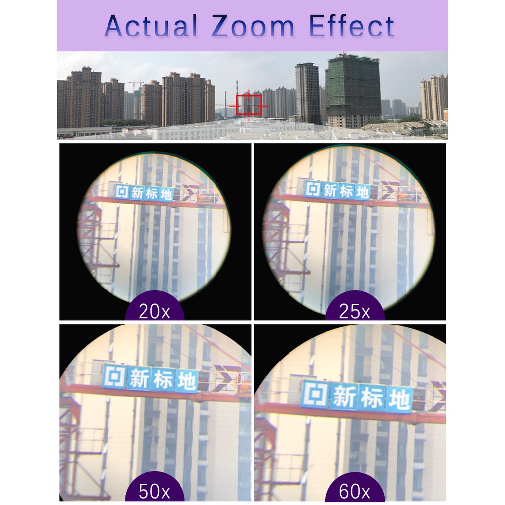 Kính viễn vọng SVBONY SV403 đa lớp phủ phóng to 20-60X60/25-75x70mm kèm chân đỡ dùng cho ngắm cảnh | BigBuy360 - bigbuy360.vn