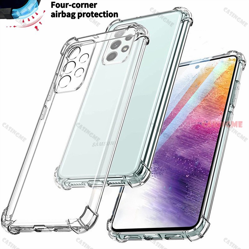 Ốp Điện Thoại Silicon Trong Suốt Có Túi Khí Chống Sốc Cho Samsung Galaxy A73 A53 A33 A13 A23 M33 M53 M23 M52 A32 A52 A52S A12 A22 4G 5G