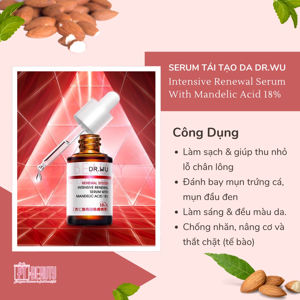 Top 3 Serum Tái Tạo Da Mandelik Acid