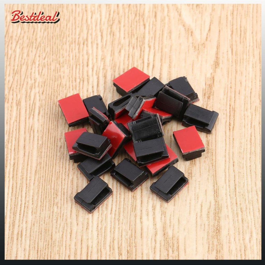 【Hàng sẵn sàng】【COD】100 Pcs Adhesive Cable Clips Wire Clamps Car Cable Organizer Cord Tie Holder | BigBuy360 - bigbuy360.vn