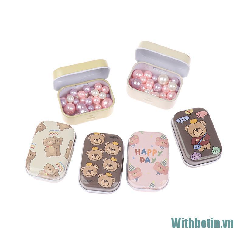 【Withbetin】1X Sealed Tin Box Jar Packaging Boxes Jewelry Candy Coin Earrings Headphone Gift