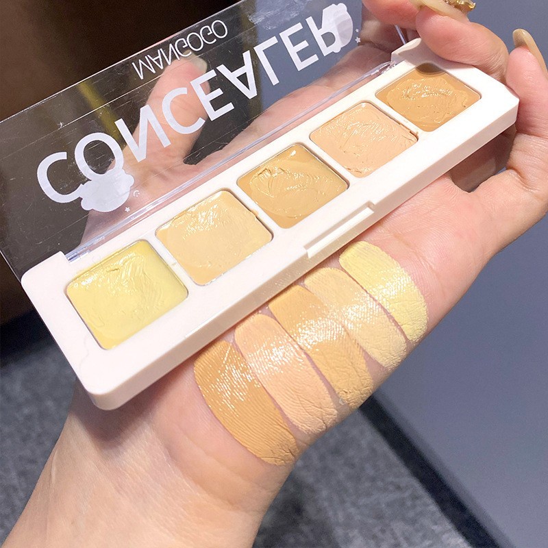 Kem che khuyết điểm MANGOGO, bảng triệt sắc concealer nội địa trung F29 Sammi beauty