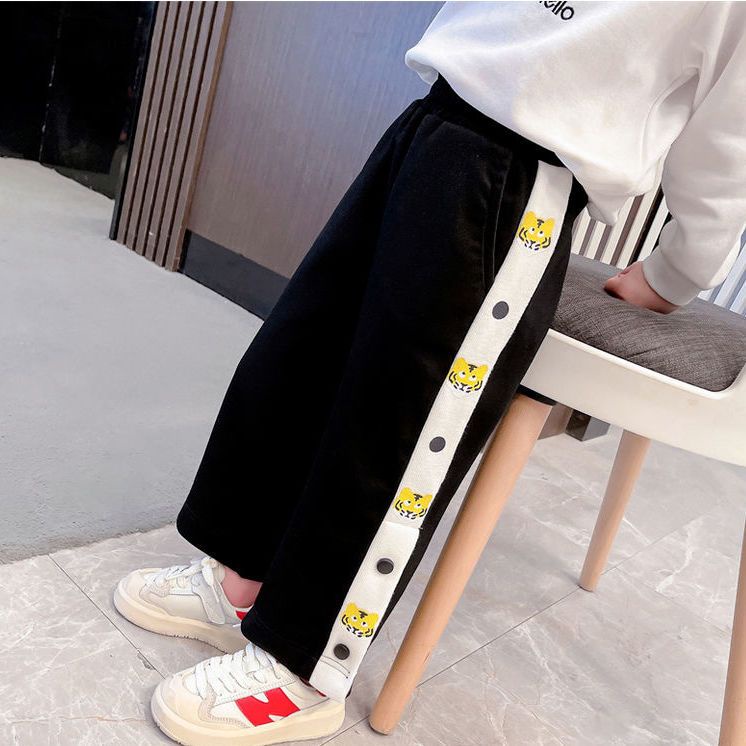 Quần Dài Dáng Rộng Thoải Mái Hợp Thời Trang Xuân Thu Cho Bé Gái