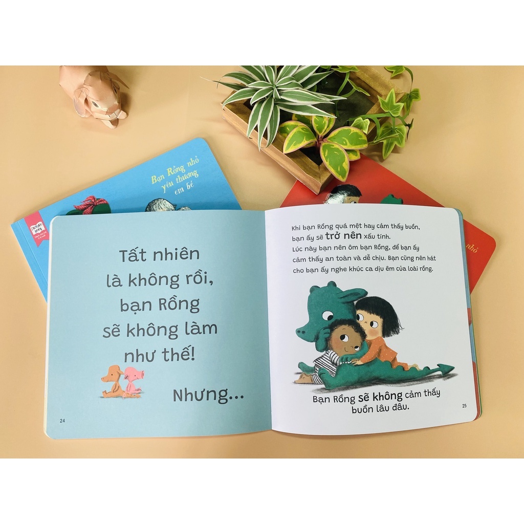 Bộ 3 Quyển Sách Kỹ Năng - Bạn Rồng Học Cách Ứng Xử ( Picture Book 3-6 tuổi )