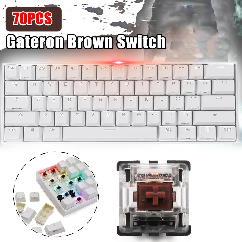 【10.10 Brand New】for Mechanical Game 3Pin Gateron Tactile Brown Switch Keyboard Switch