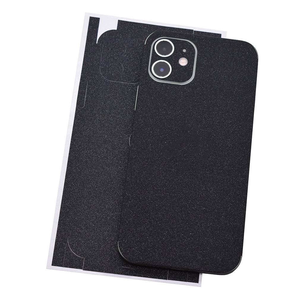Miếng dán màu đen trơn mặt nhám bảo vệ toàn diện chống trầy xước thích hợp cho iPhone 6 6s X Xr Xs 7 8 Plus 11