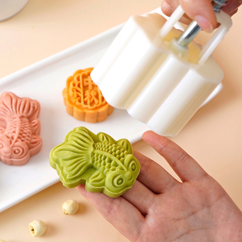 Khuôn Cắt Bánh Trung Thu Hình Cá Vàng DIY