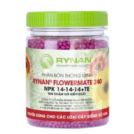 Phân Tan Chậm RYNAN, Phân NPK 240 - 230 - 200 (hủ 150g)