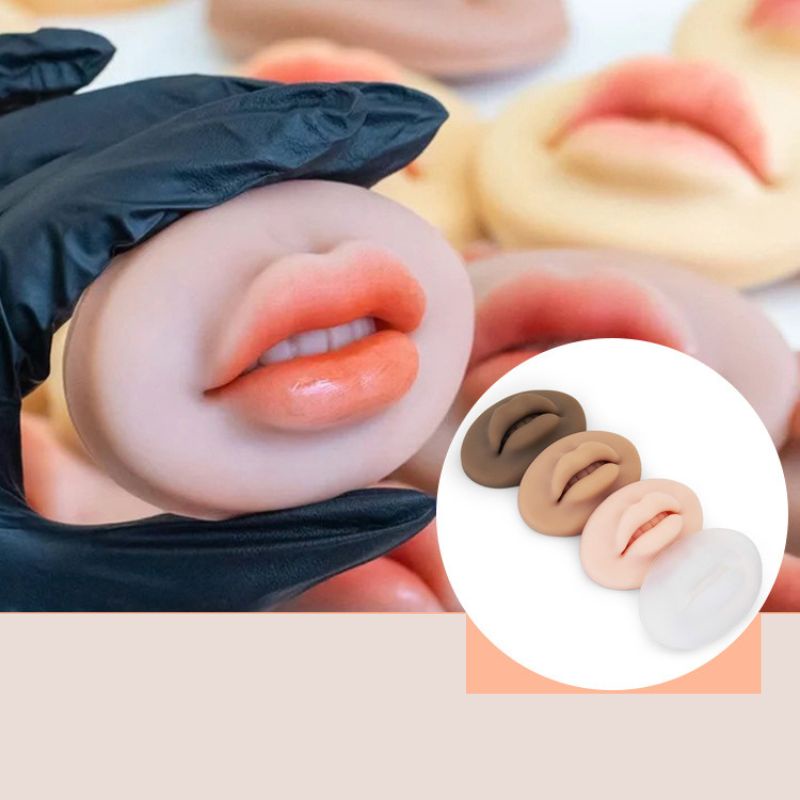 Môi 5D tập phun xăm silicon phun môi mày mí loại 1