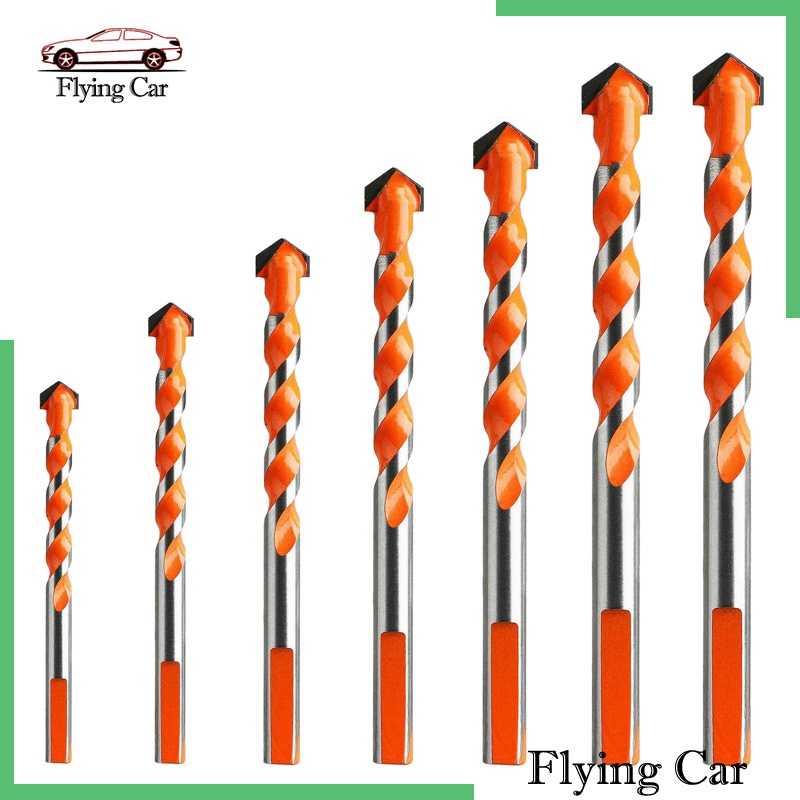[Lzdjfmy2] Set 7 Mũi Khoan Xoắn Chuyên Dụng Cho Đục Lỗ Đá Hoa Cương / Gốm
