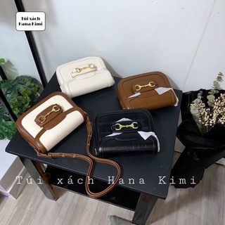 Túi đeo chéo, Túi kẹp nách nữ Mack Hana Kimi bản da rắn