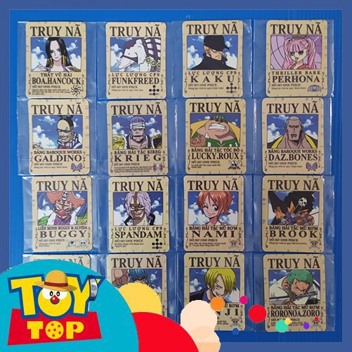 [Một thẻ] Thẻ Toonies One Piece phiên bản truy nã việt hóa - đời đầu ( truy lùng kho báu ): Tổng hợp thẻ bọc sleeve DIY
