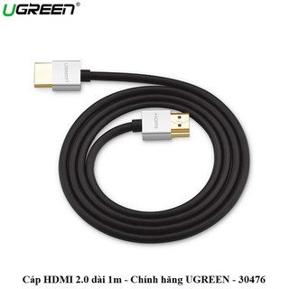Cáp hdmi 2.0 siêu mỏng dài 1m hỗ trợ 4k, 3d ugreen 30476 cao cấp
